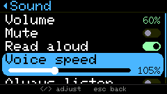 Sound and offline voice