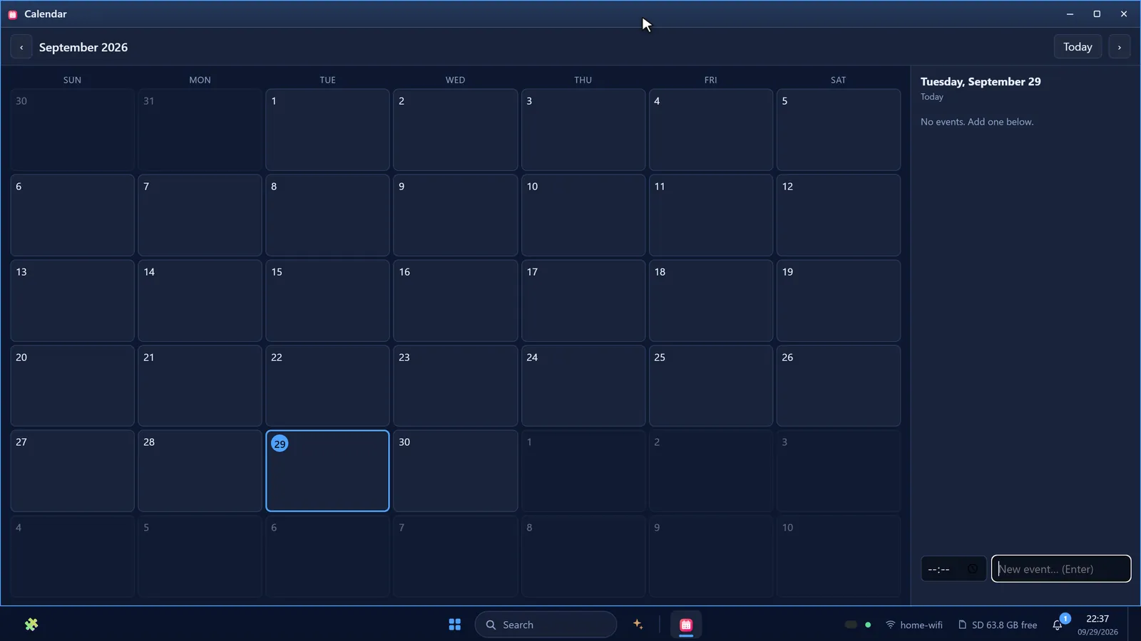 Calendar